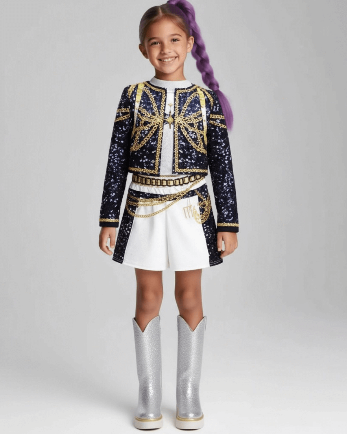 Kids Golden Demon Costume For Girls, Anime Hunters Kids Golden Demon Costume For Girls, Anime Hunters - Image 7