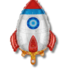 rocket ship foil balloon