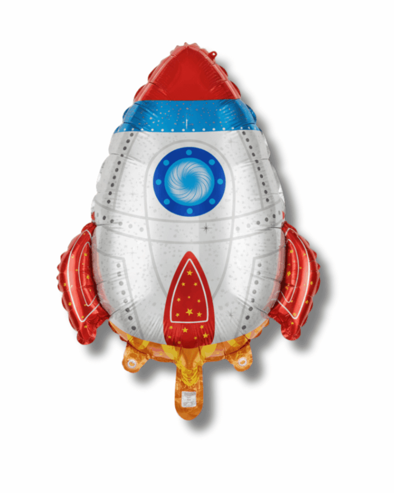 rocket ship foil balloon