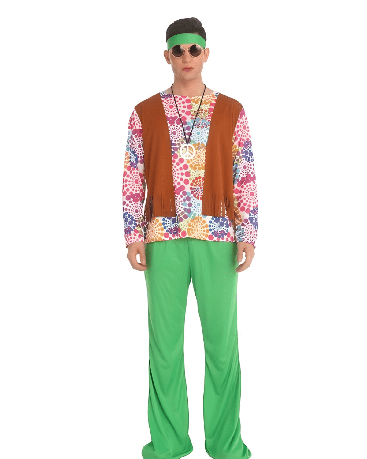 Hippie Retro Costume for Adults | 70s Outfit with Accessories – Shopzinia