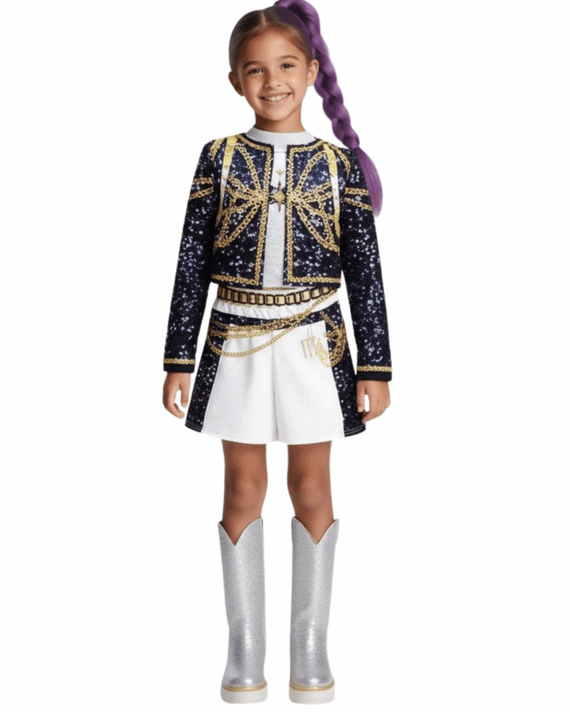 Kids Golden Demon Costume For Girls, Anime Hunters