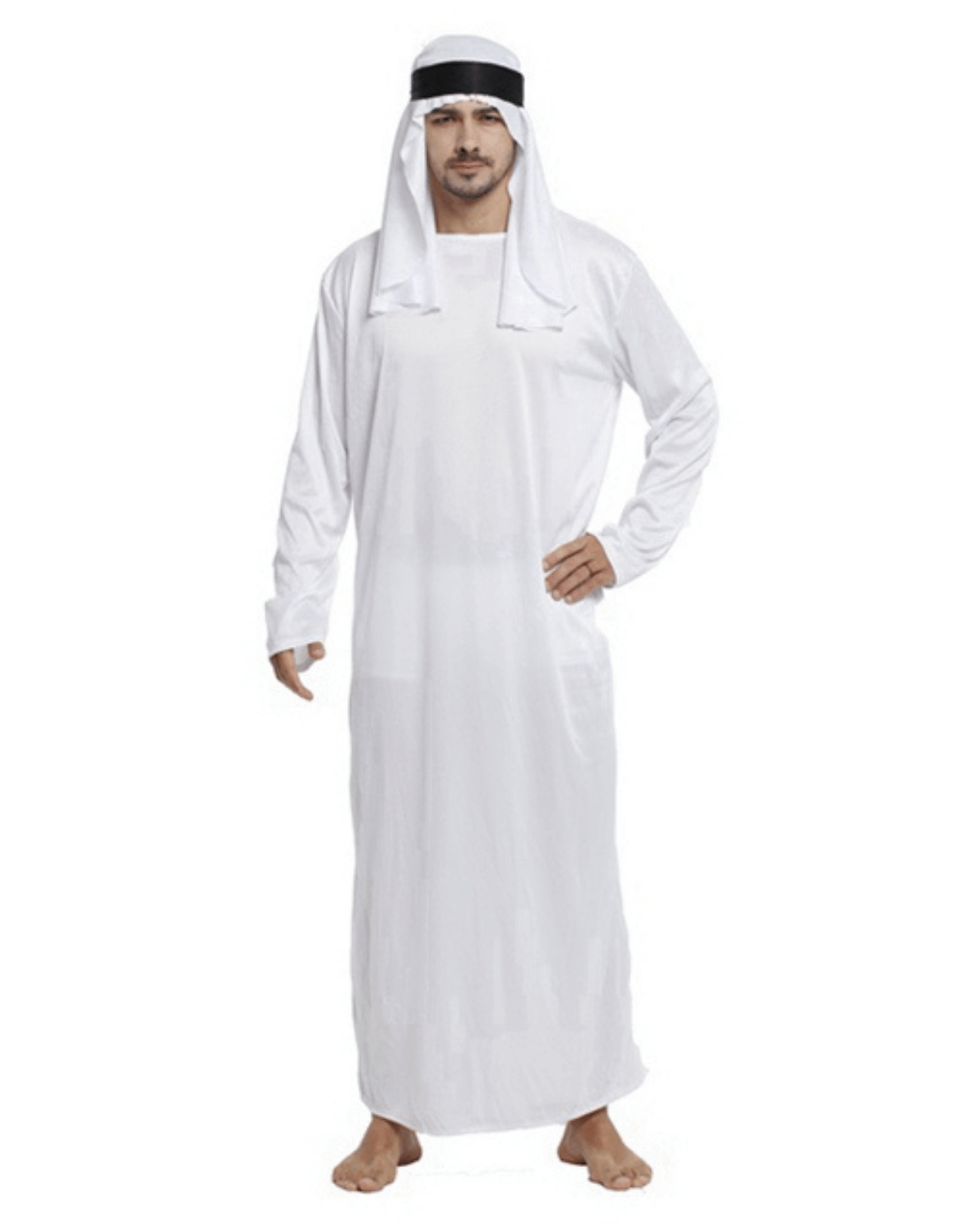 Arabian Prince Costume for Men – Traditional Arab Thobe Fancy Dress arab thobe costume men