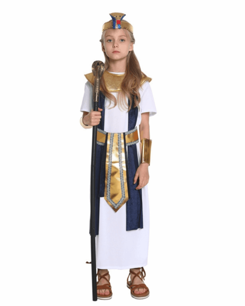 Pyramid’s Pharaoh Girl Costume – Ancient Egyptian Royal Outfit for Kids