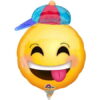 A30 Happy Emoticon With Hat Mini Shape Balloon a30 happy emoticon with hat mini
