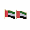 UAE National Flag Lapel Pins Brooch Badge Emblem UAE For National Day UAE Flag Shape Lapel Pins, Enamel Tie And Hat Badges For National Day
