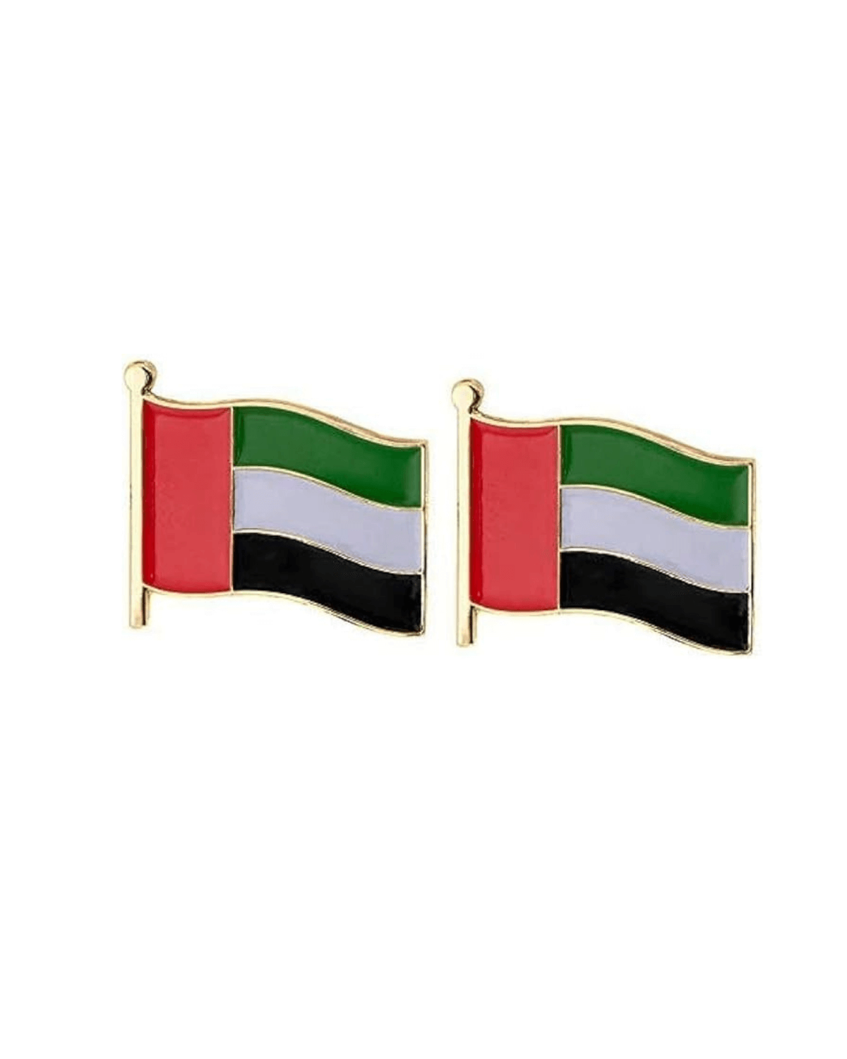 UAE National Flag Lapel Pins Brooch Badge Emblem UAE For National Day UAE Flag Shape Lapel Pins, Enamel Tie And Hat Badges For National Day