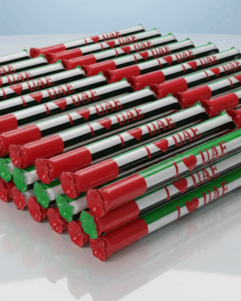 UAE Flag Balloon stick lot Inflatable Cheering Stick Clapper Ideal for Parades, Schools, and National Day Decorations