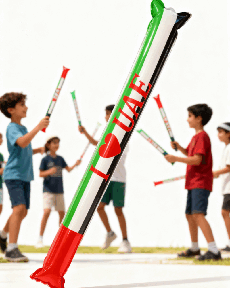 UAE Flag Balloon stick lot Inflatable Cheering Stick Clapper Ideal for Parades, Schools, and National Day Decorations