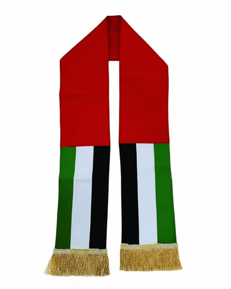 Alternative view of UAE National Day Flag Scarf -Scarf for Men and Women – National Day Gift​ | Eid Al Etihad | National Day Gift​ - 2nd December