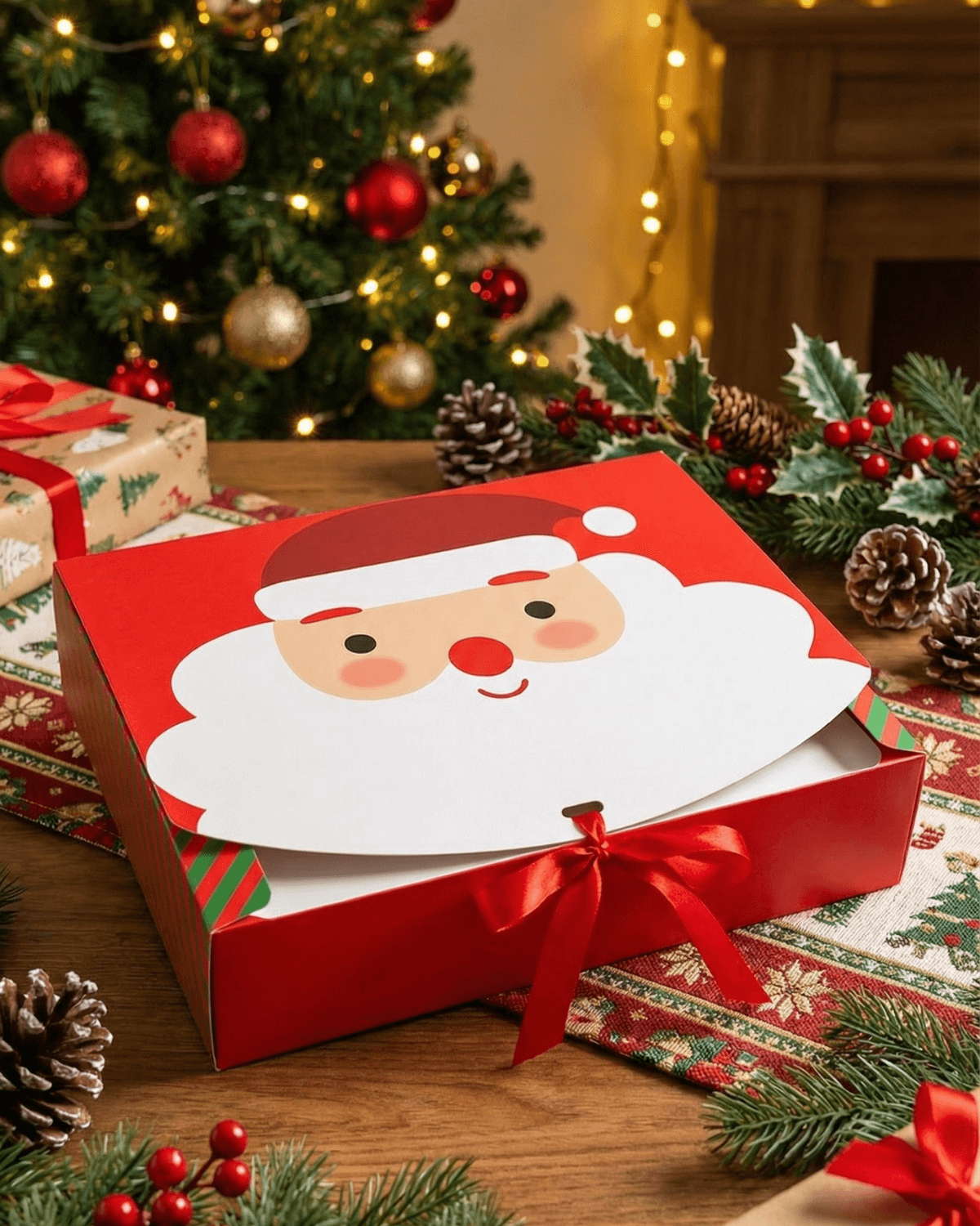 Christmas Santa Treat Boxes – Holiday Gift Packaging Christmas Santa Treat Boxes – Holiday Gift Packaging - Image 2