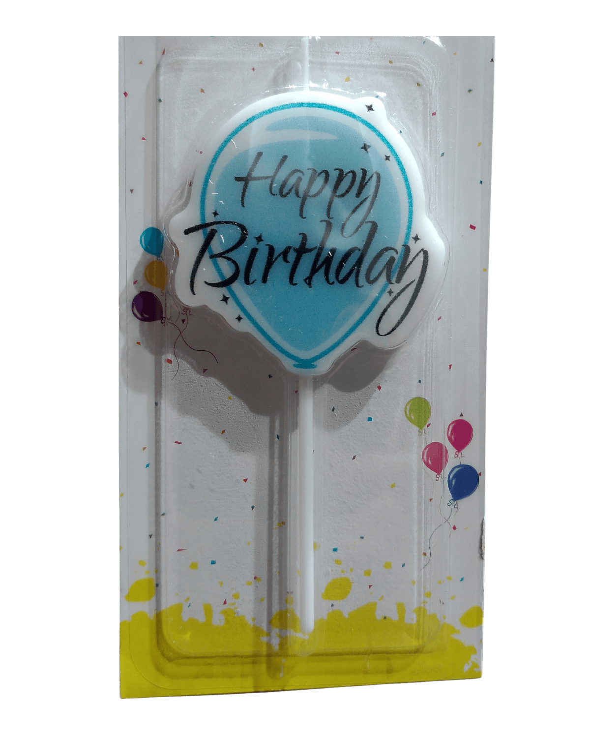 Blue Balloon Candle blue balloon candle