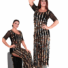 womens belly dance costume black coin