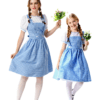 womens blue gingham storybook girl costume