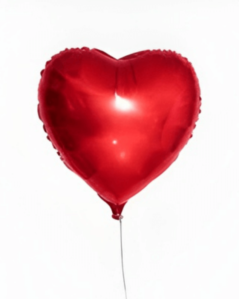 Alternative view of Large Red Heart-Shaped Foil Balloon – Romantic Party & Valentine Decoration