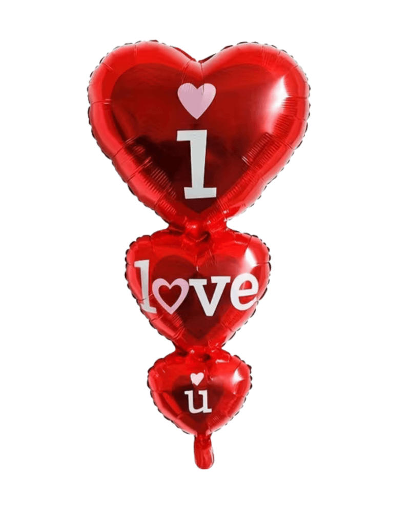 86cm “I Love You” Heart Foil Balloon – Large Red Romantic Decoration for Valentine’s Day, Weddings & Bridal Showers