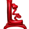 3d standing love foil balloon set