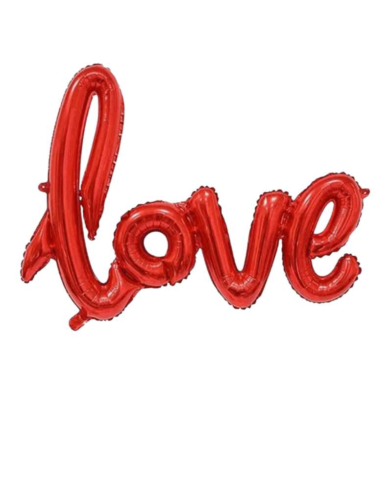 Red Love Letter Foil Balloon 110×64cm – Romantic Valentine’s Day & Wedding Party Decoration