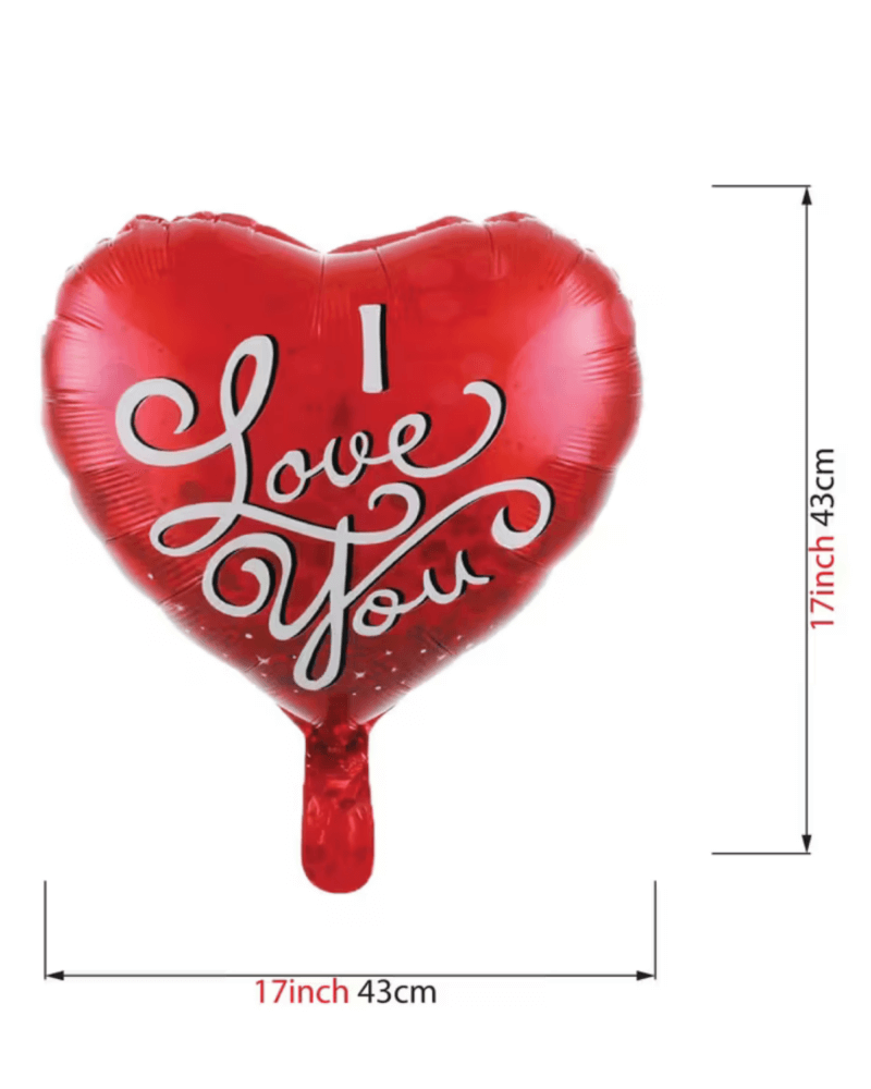 Alternative view of Heart-Shaped Foil Balloons – Romantic Party Decorations for Valentine’s Day, Mother’s Day, Weddings & Engagements
