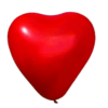 red heart-shaped foil balloons romantic party