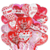 18-inch heart-printed foil balloon set romantic