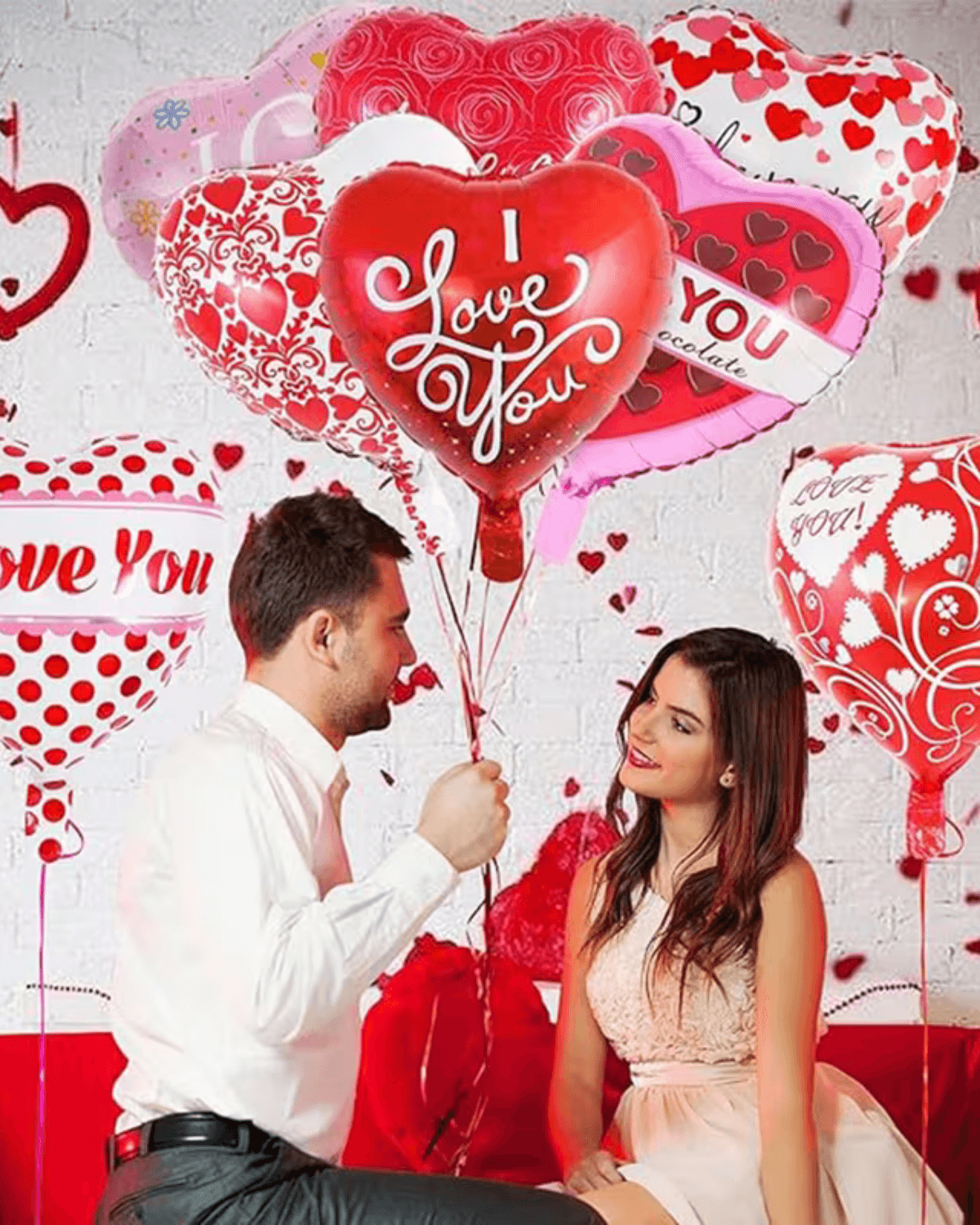 18-Inch Heart-Printed Foil Balloon Set – Romantic Valentine’s Day & Wedding Party Decorations 18-Inch Heart-Printed Foil Balloon Set – Romantic Valentine’s Day & Wedding Party Decorations - Image 4