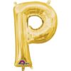 l16 letter p gold mini shape