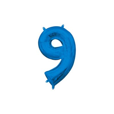 l16 number 9 blue mini shape