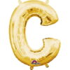 l16 letter c gold mini shape