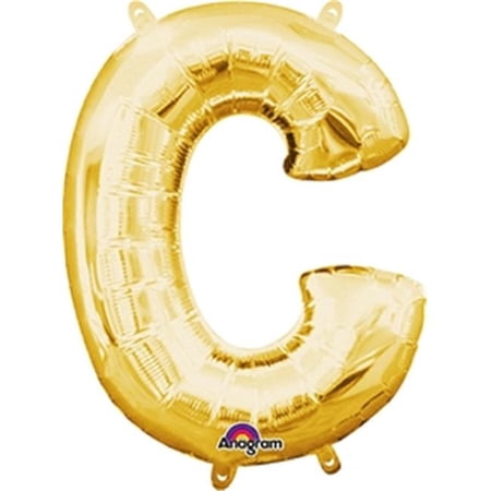 l16 letter c gold mini shape