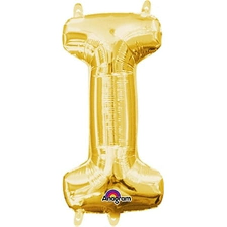 l16 letter i gold mini shape