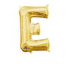 L16 LETTER E GOLD MINI SHAPE FOIL BALLOON l16 letter e gold mini shape