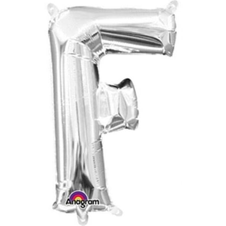 l16 letter f silver mini shape
