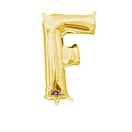 l16 letter f gold mini shape