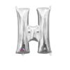l16 letter h silver mini shape