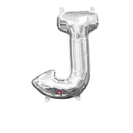 l16 letter j silver mini shape