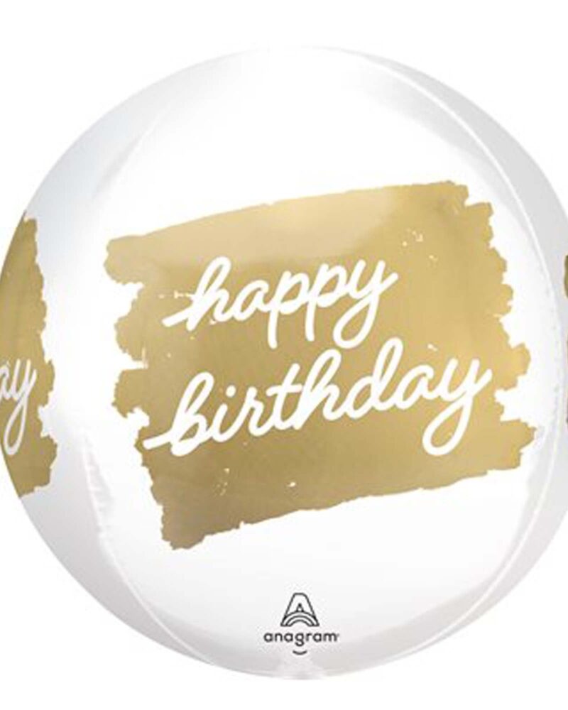 G20 GOLDEN AGE HAPPY BIRTHDAY ORBZ BALLOON
