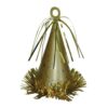 Z15 GOLD PARTY HAT BALLOON WEIGHT .6OZ z15 gold party hat balloon weight