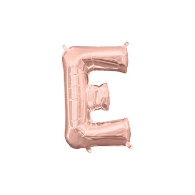 l16 letter e rose gold mini