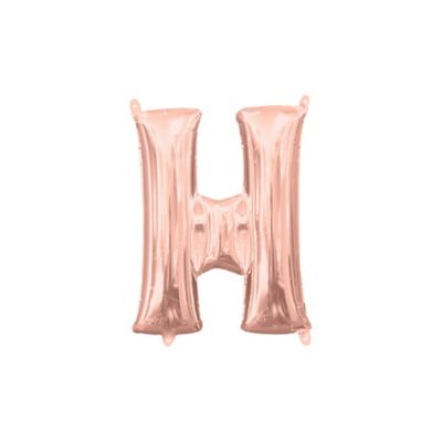 l16 letter h rose gold mini