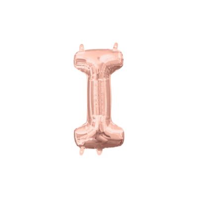 l16 letter i rose gold mini