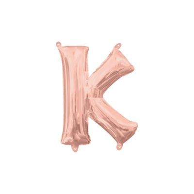 l16 letter k rose gold mini