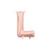 L16 LETTER L ROSE GOLD MINI SHAPE FOIL BALLOON l16 letter l rose gold mini