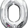 l16 letter o silver mini shape