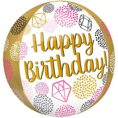 g20 happy birthday gems orbz balloon