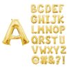 L16 LETTER U GOLD MINI SHAPE FOIL BALLOON l16 letter u gold mini shape