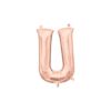 l16 letter u rose gold mini