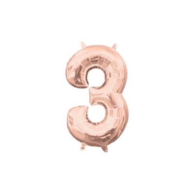 l16 number 3 rose gold mini