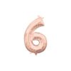 l16 number 6 rose gold mini