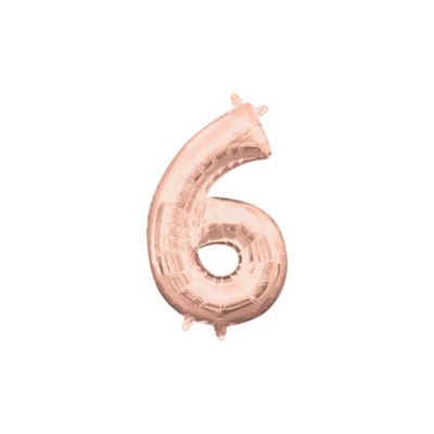 l16 number 6 rose gold mini