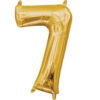 l16 number 7 gold mini shape
